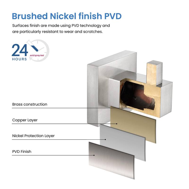 Cube 4-Piece Bathroom Hardware Set