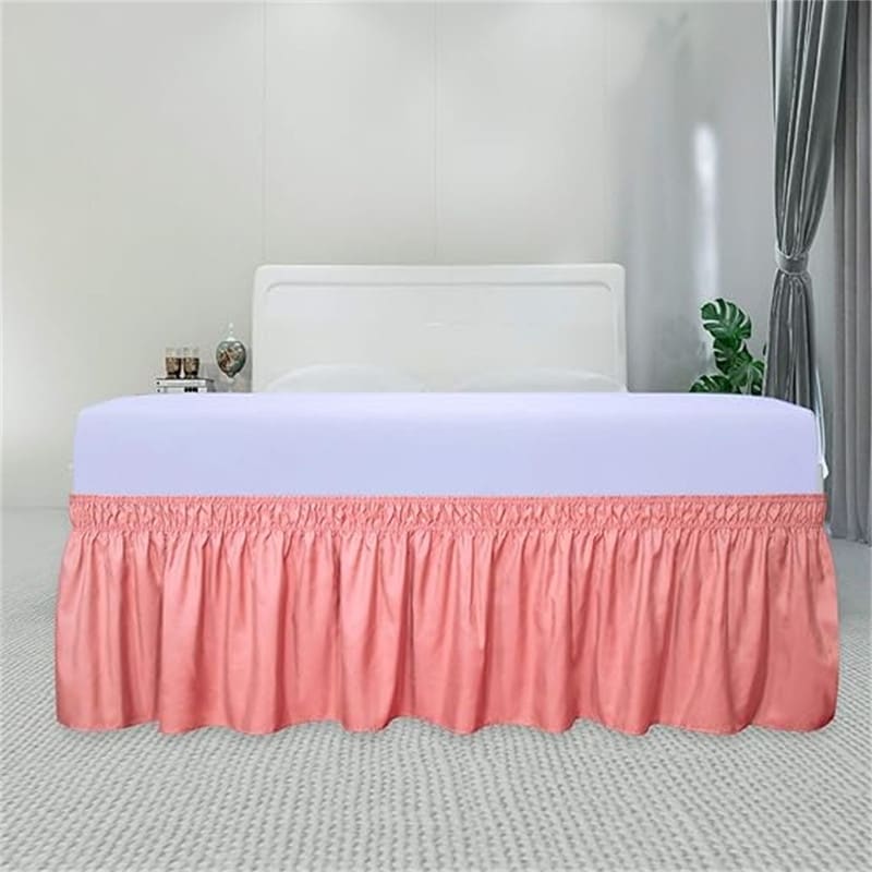 Hot pink store bed skirt twin