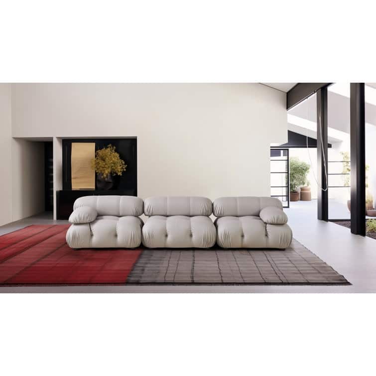 Belani 114'' Anti-Scratch Faux Leather Sofa