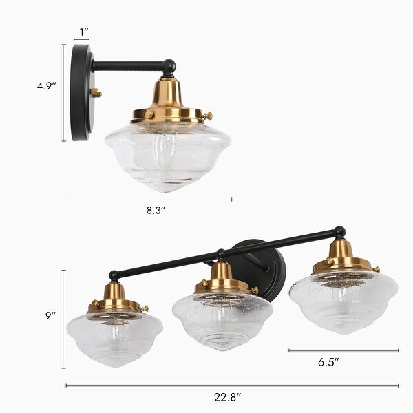 Schoolhouse bathroom vanity light cheap