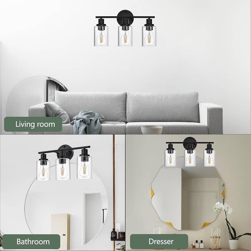 3-Light Bathroom Light Fixtures