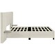 preview thumbnail 49 of 64, Full/Queen Size Upholstered Bed with Velvet Headboard and Integrated Shelves