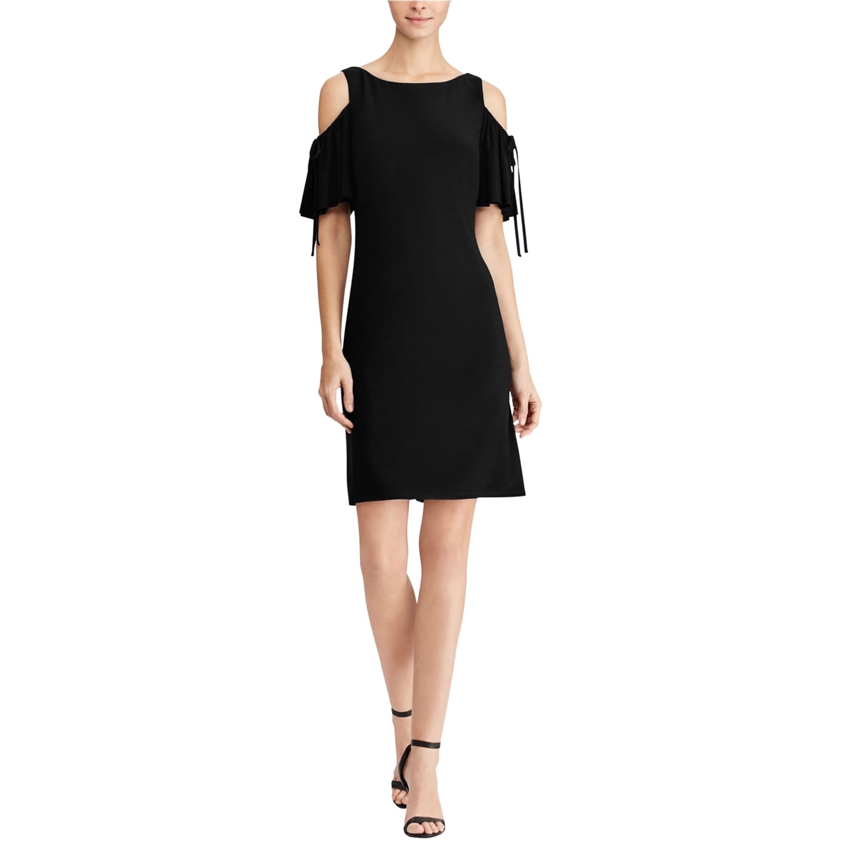 American Living Womens Cold Shoulder Fit & Flare Dress - Bed Bath & Beyond  - 41854591