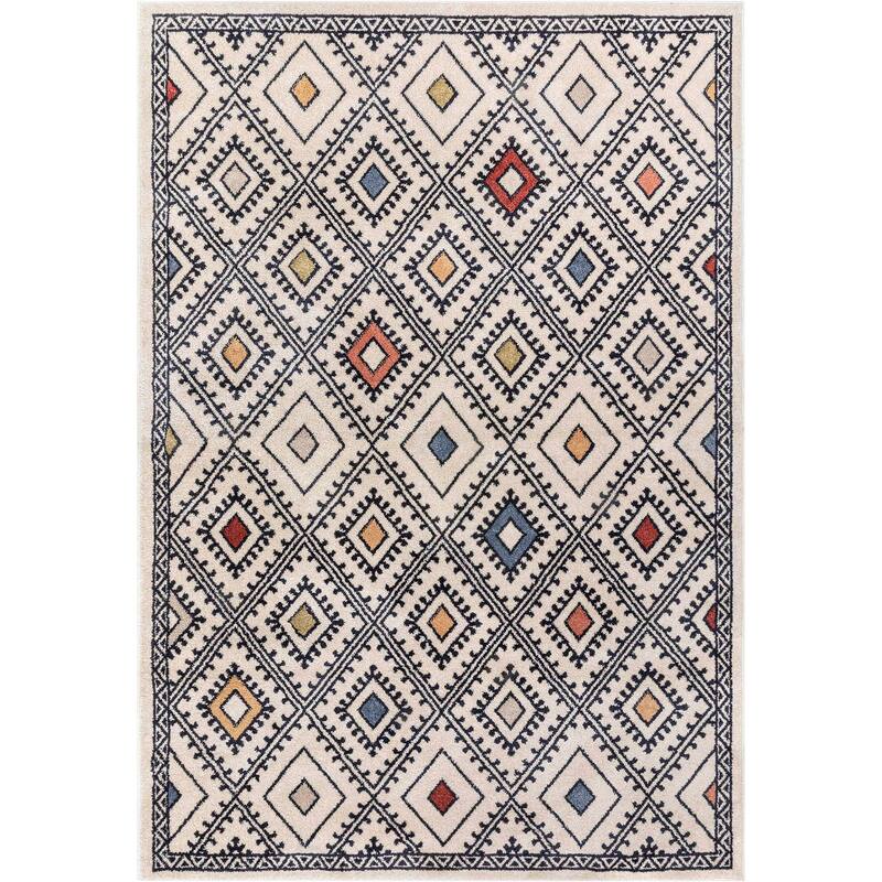 Well Woven Malaga Moderne Bohemian Area Rug - 2' 3" x 7' 3" - 2' 3" x 7' 3" - Beige - Runner