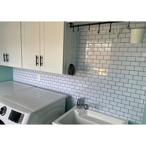 slide 1 of 68, Art3d 10-sheet Subway Tiles Peel and Stick Backsplash for kitchen(thicker design)