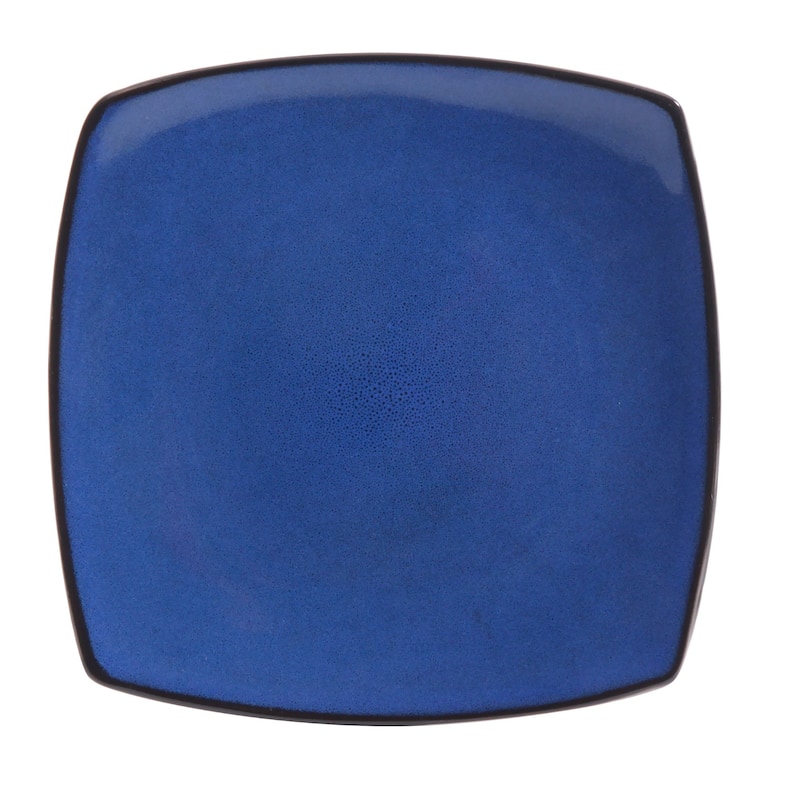 Gibson Soho Lounge Square 16-Piece Reactive Glaze Stoneware Dinnerware Set