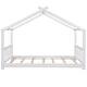 preview thumbnail 16 of 18, Twin Size House Platform Bed with Roof Design, Headboard, and Footboard