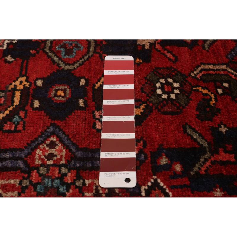 ECARPETGALLERY Hand-knotted Andelz Red Wool Rug - 3'8 x 10'2