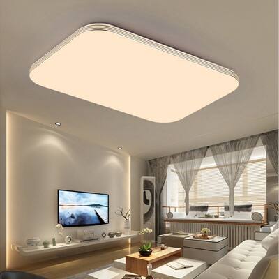 Square 18W 1400LM Energy Efficient LED Ceiling Lights Modern Flush Mount Fixture Lamp Lighting for Kitchen Bathroom Dining Room