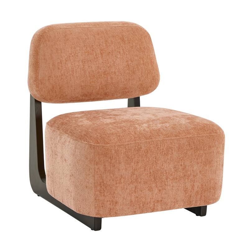 Roundhill Furniture Solara Modern Accent Chair with Solid Wood Frame