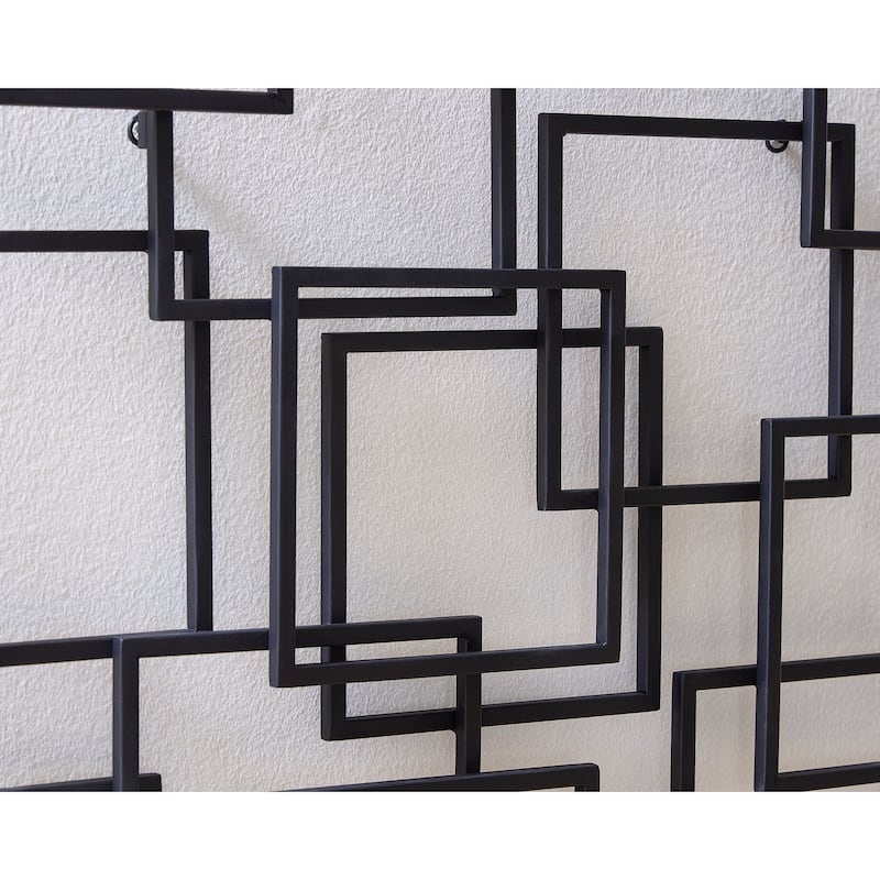 Signature Design by Ashley Aadanton Black Wall Decor - 26" W x 1.5" D x 26" H