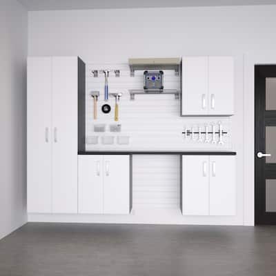 Flow Wall 5pc PVC Indoor Modern Cabinet Shelf Kit