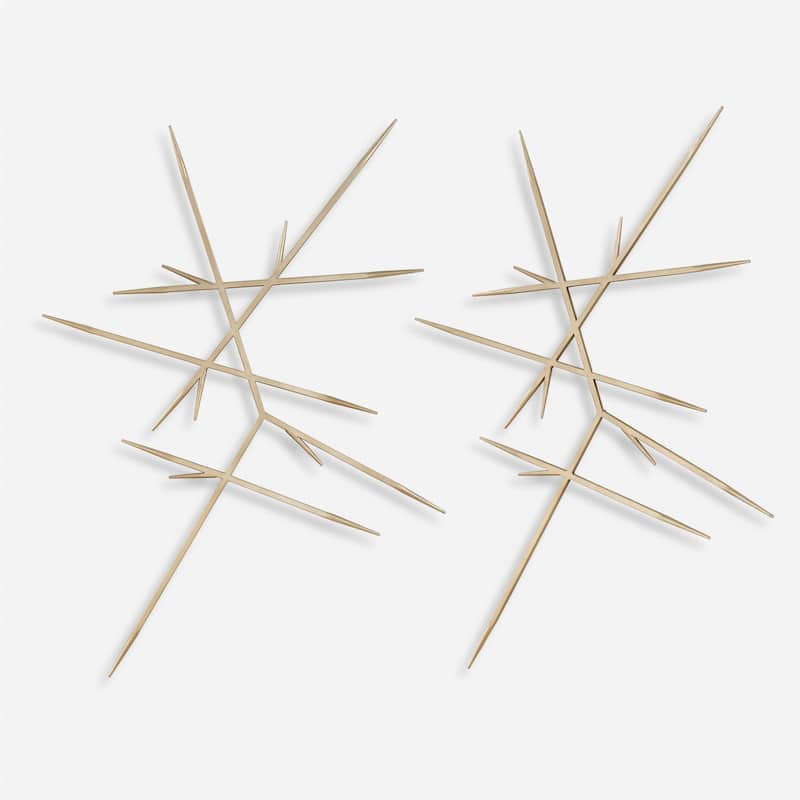 Uttermost Fireworks Silver Wall Decor, Set of 2 - 30.25" x 30.25"