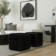 preview thumbnail 9 of 19, Leon Leather Ottoman Black