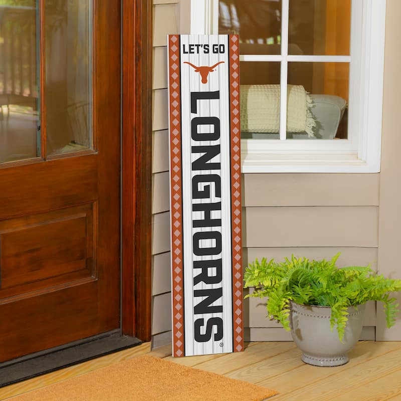 47" Double Sided Seasonal Porch Leaner, University of Texas - 47" x 11.25"