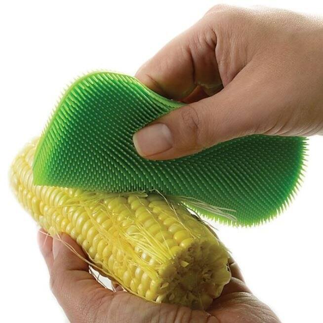 Norpro Silicone Dish Scrubbing Sponge / Vegetable Scrubber Brush