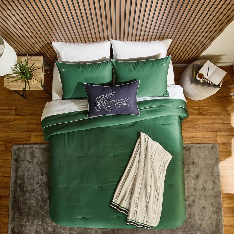 Lacoste Tiebreak 3-Piece Percale Cotton Comforter Set