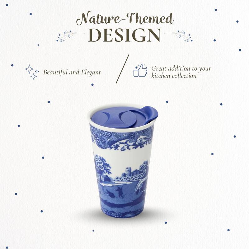 Spode Blue Italian Travel Mug - 8 oz