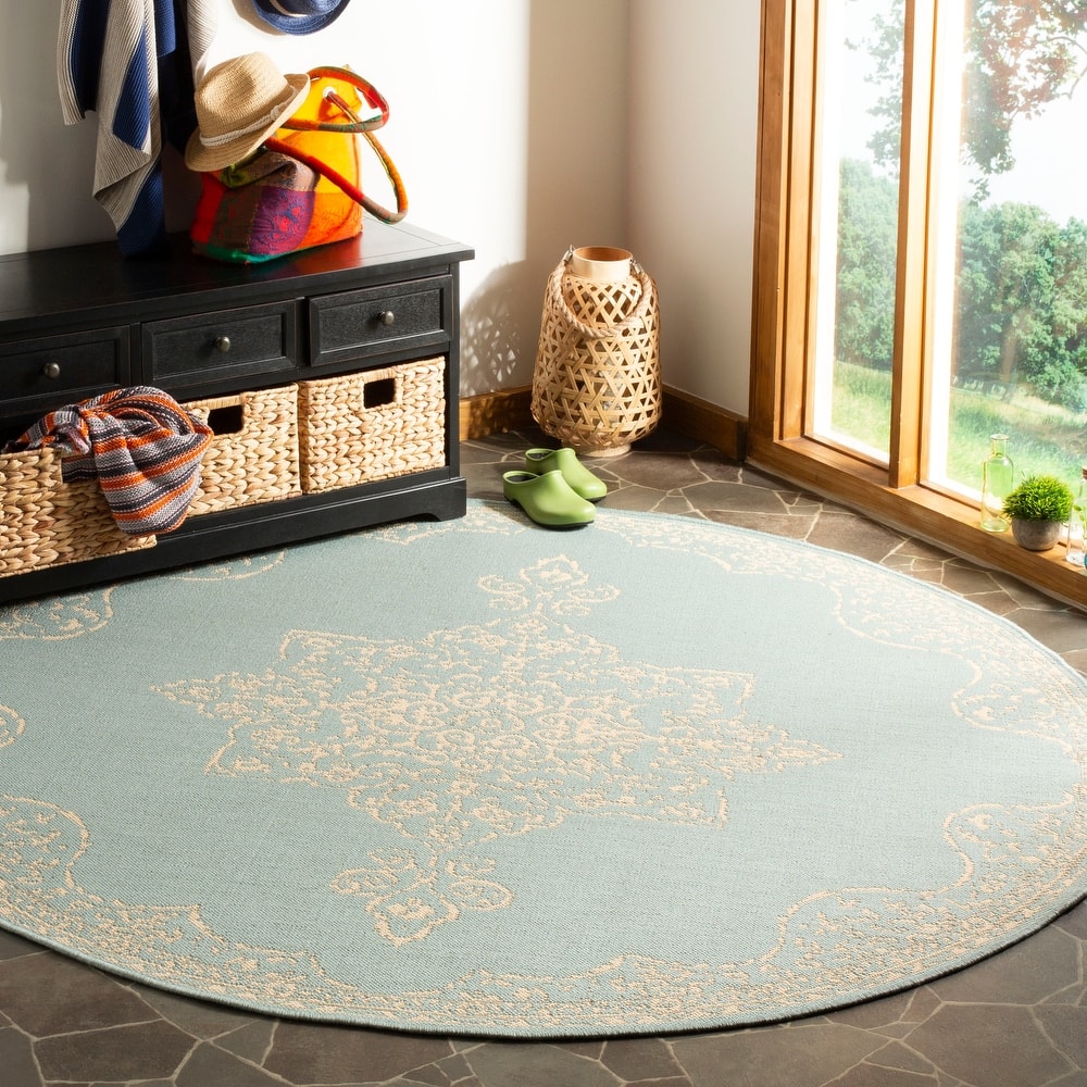 SAFAVIEH Linden Pascalle Indoor/ Outdoor Waterproof Patio Backyard Rug