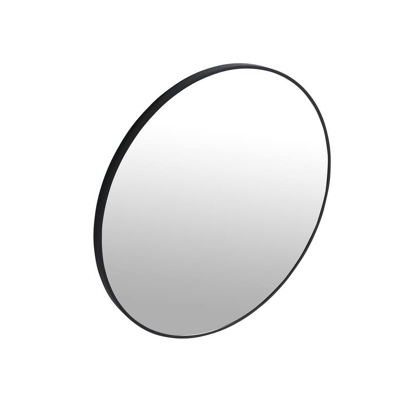 Topcraft Black Aluminum Framed Bathroom Mirror - 32"