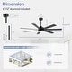 preview thumbnail 7 of 173, 42/48/52/56/62-IN LED Ceiling Fan with Light Kit and Remote(5/7-Blade)