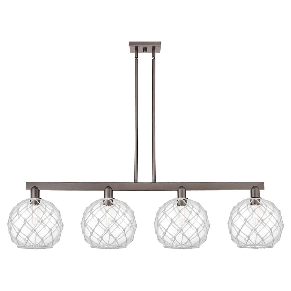 Innovations Lighting Endless Possibilities Arcadia - Farmhouse Rope - 4 Light 53" Stem Hung Island Light