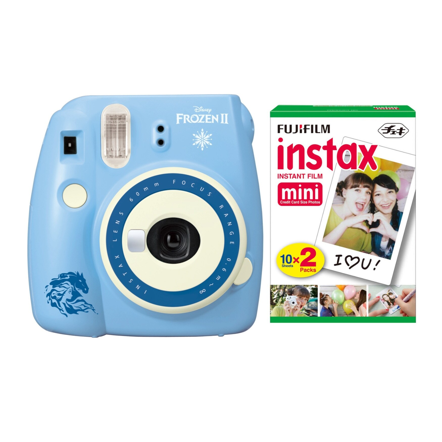 Shop Fujifilm Instax Mini 9 Instant Camera Disney Frozen 2 W Film Bundle Overstock 30656149