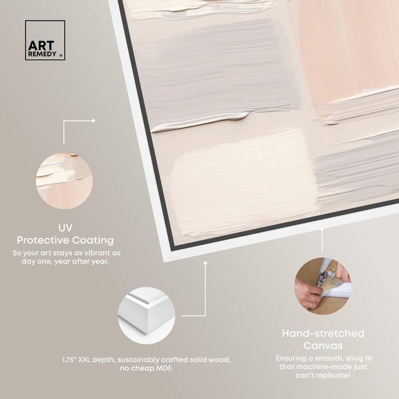 Roseate Cream Tones III Canvas by Art Remedy