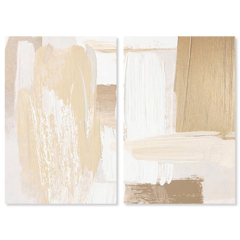 Tactile Textures II Canvas Set of 2 by Art Remedy, Gallery Wrapped - 30" x 45"