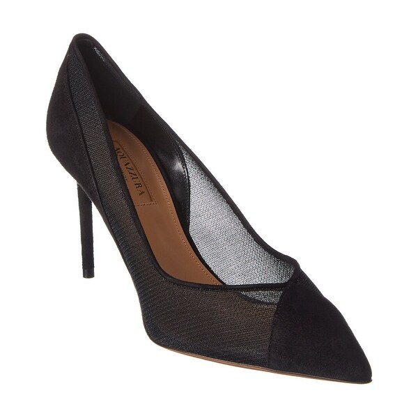 aquazzura mesh pumps