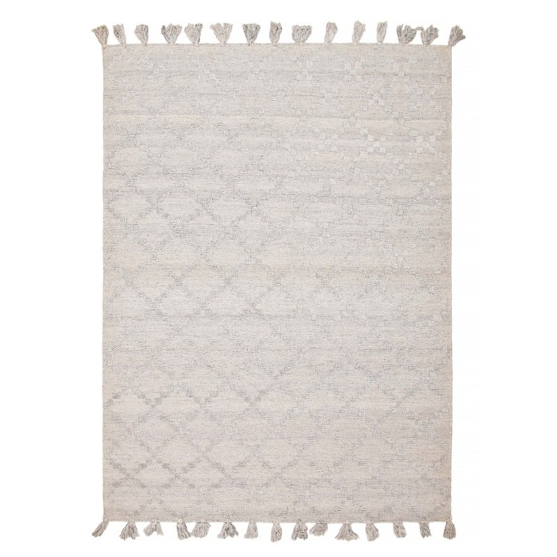 Tangier Grey Rug 5'3" x 7'4" - 5'3 x 7'4 - Light Grey - 5'3 x 7'4
