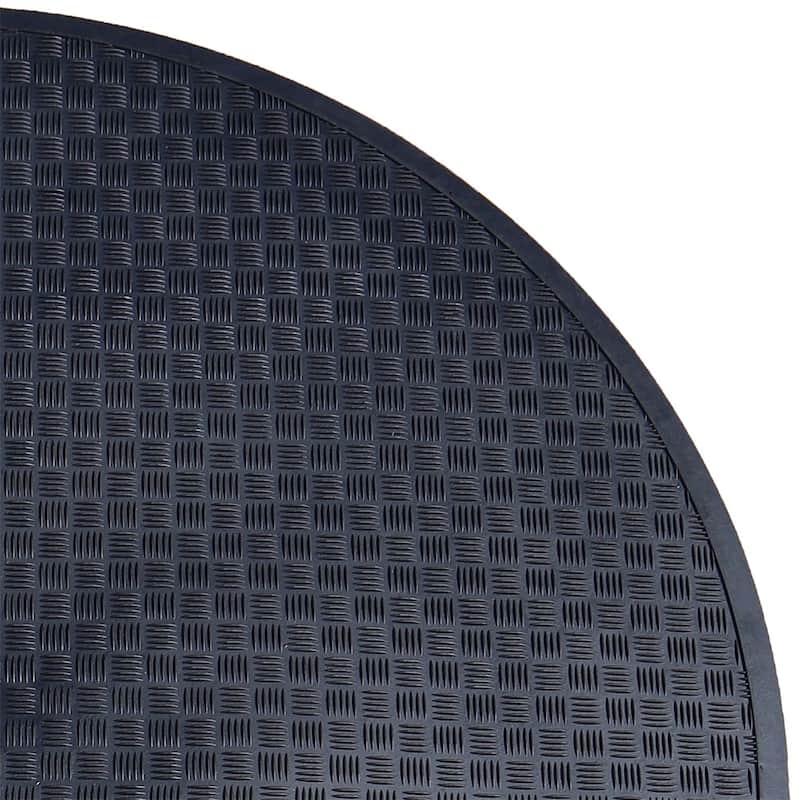 Rubber-Cal Circular Rubber Mat - 54" Diameter - 54in Diameter