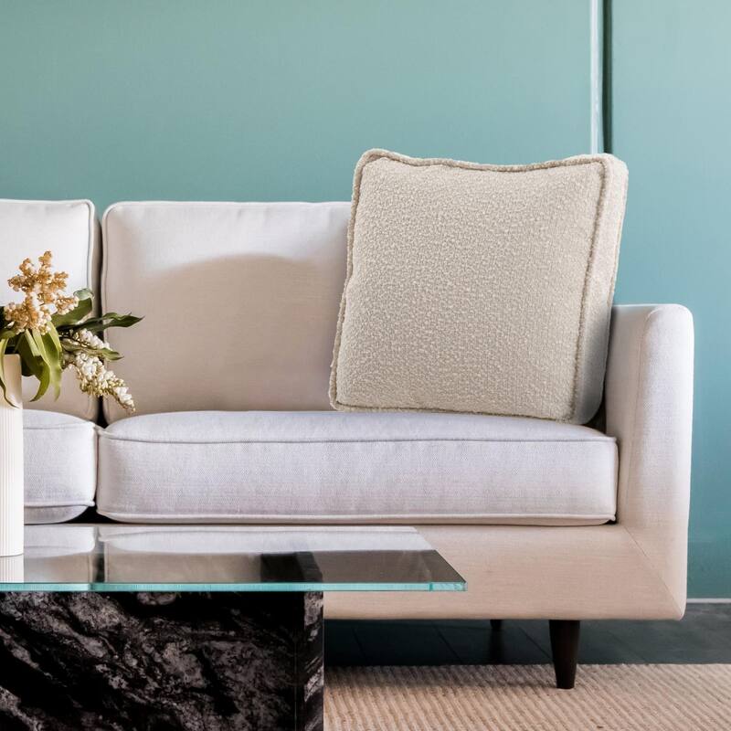 Allan Andrews 20 in. Gusseted Pillow Barbet Natural - Down Insert