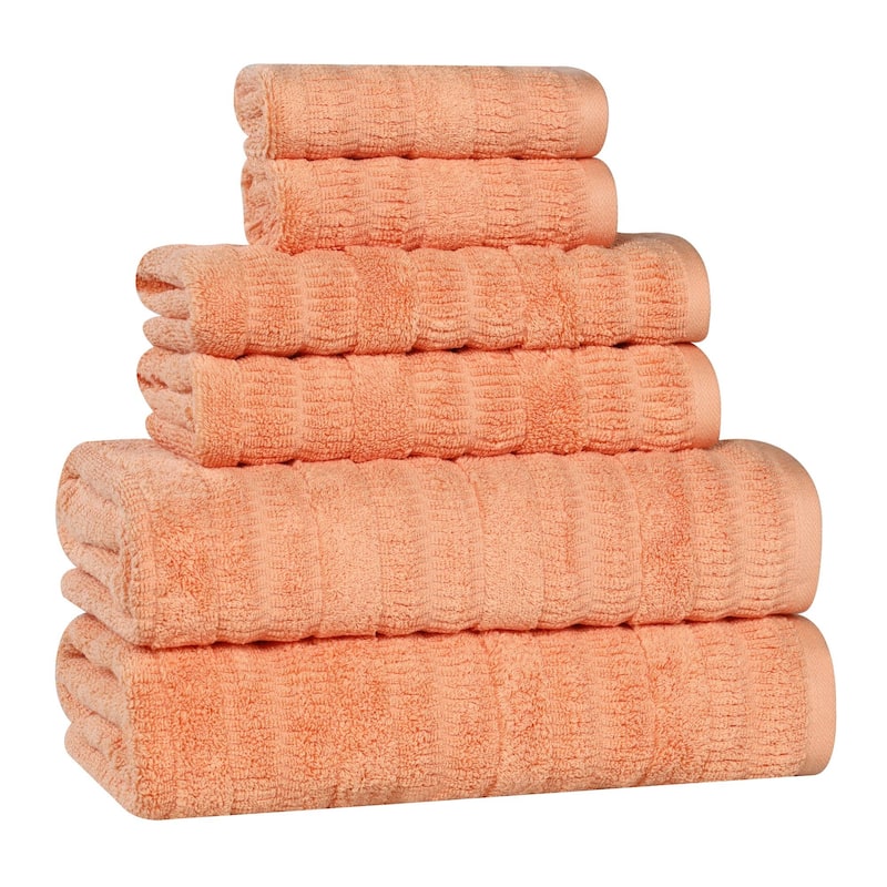 Superior Mika Smart Twist Viscose Cotton Blend 6 Piece Towel Set