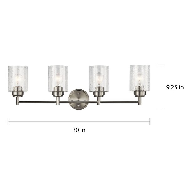 The Gray Barn Saffron 4-light Brushed Nickel Bath/Vanity Light - Brushed nickel