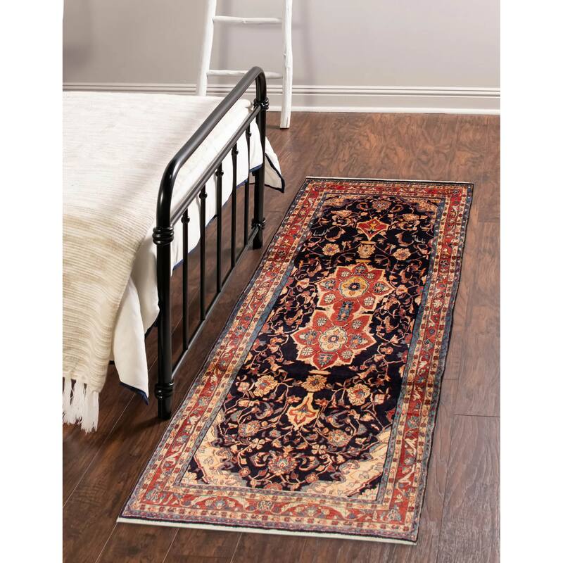 ECARPETGALLERY Hand-knotted Andelz Blue Wool Rug - 4'5 x 10'8