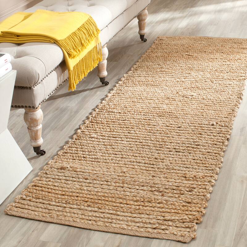 SAFAVIEH Handmade Cape Cod Ermine Coastal Jute Rug - 2'3" x 4' - Natural