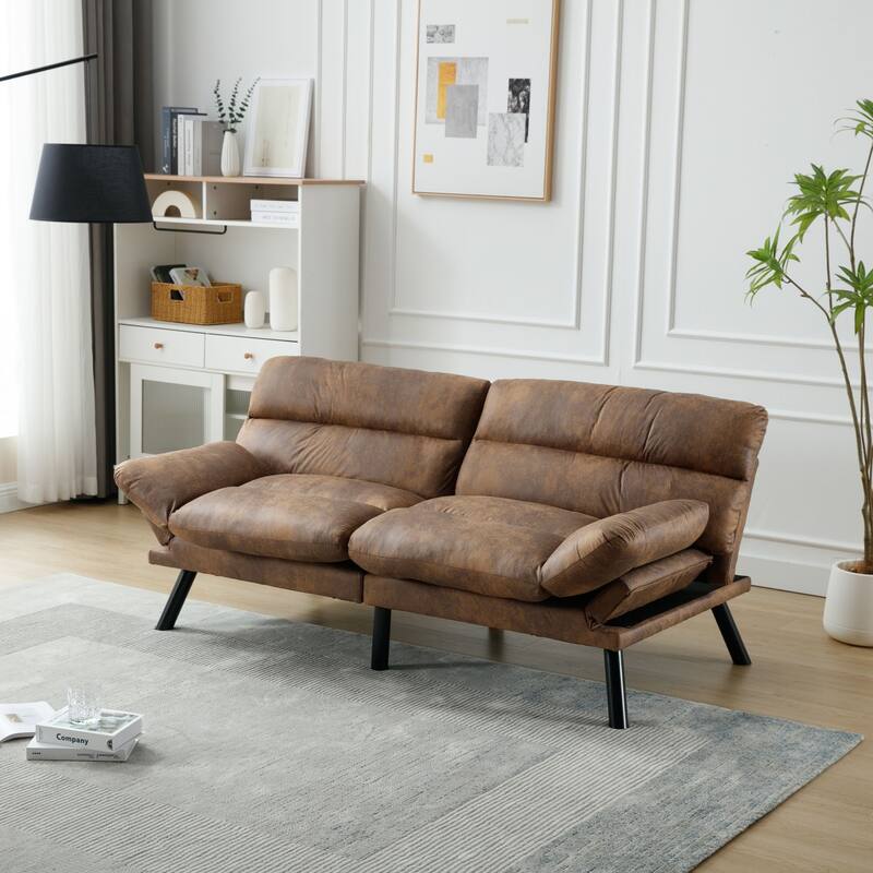 Thick cushion sofa, sofa bed, sleeper sofa with metal feet