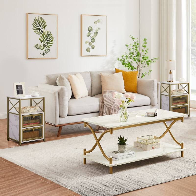 VECELO Night Stand, End Side Table with Storage Space and Door,Modern Nightstands for Living Room,Bedroom