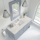 preview thumbnail 20 of 56, James Martin Vanities Breckenridge 60" Single Vanity, Serenity Blue Victorian Silver