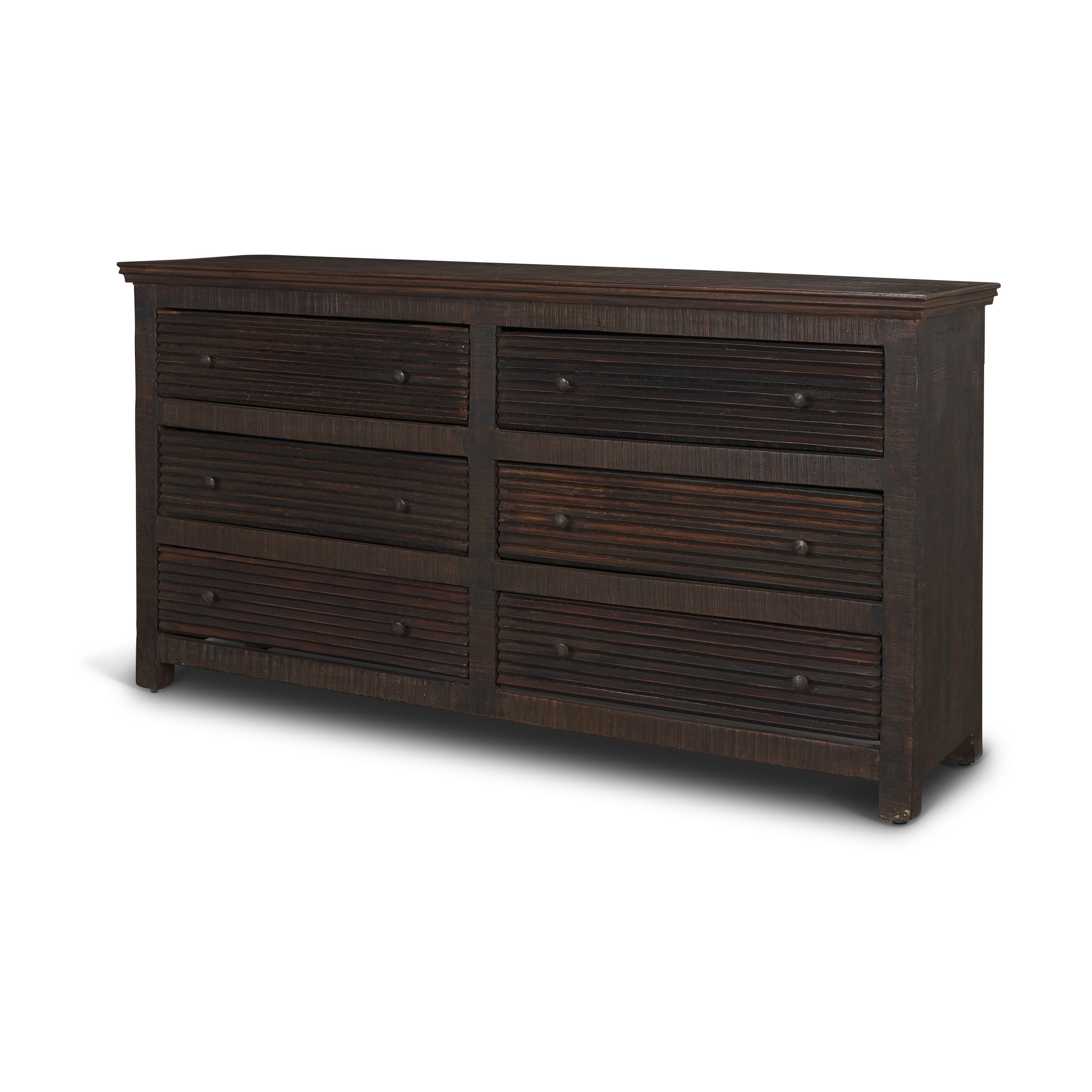 Mercana Rhett Reclaimed Wood 6 Drawer Cabinet - 60.0L x 16.0W x 32.0H