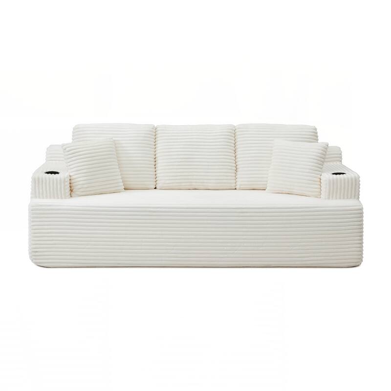 86.2''Boneless Sofa Couch with 2 Pillows Extra