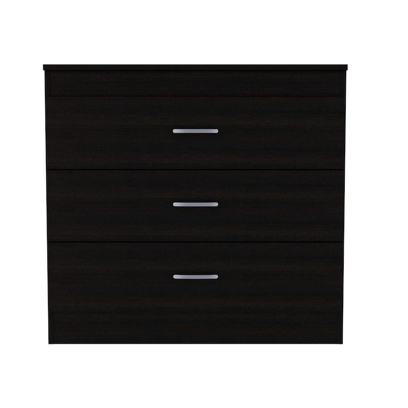 32" Modern 3-Drawer Horizontal Dresser with Metal Roller and Glides Ideal for Bedroom Storage