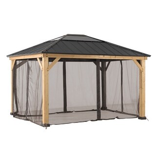Sunjoy Replacement Mosquito Netting For 11x11 Ft Wood Gazebo - Keep Bugs Out