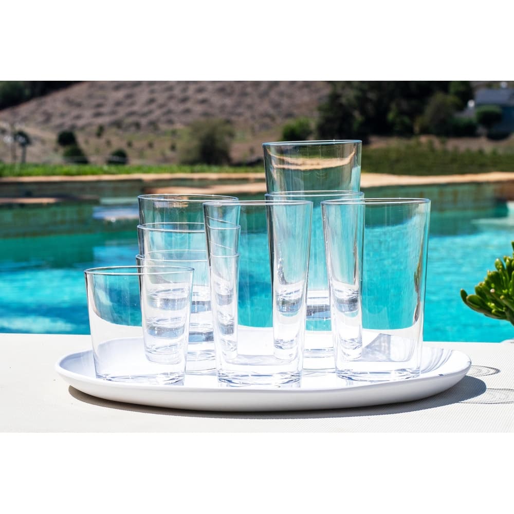 Simple Drinkware Set, 15 Oz & 21 Oz, Set of 8