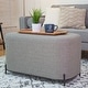 preview thumbnail 31 of 44, WOVENBYRD 32" Modern Decorative Bench with metal base Grey