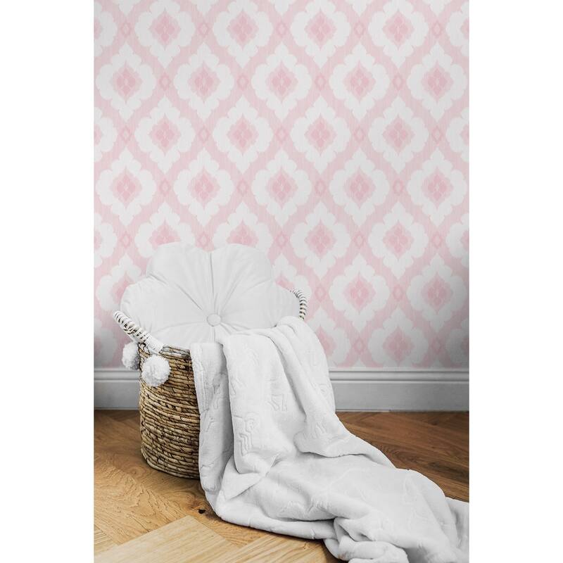 Seabrook Designs Floral Medallion Unpasted Wallpaper