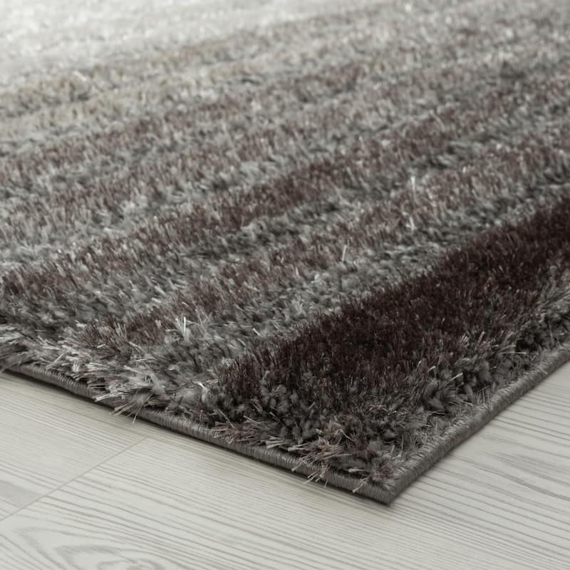 Luxe Weavers Geometric Shag Area Rug, Plush Indoor Carpet