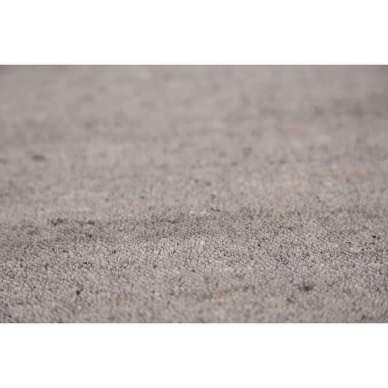 Tribal Gabbeh Area Rug Handmade Grey Wool Carpet - 5'8" x 7'8"