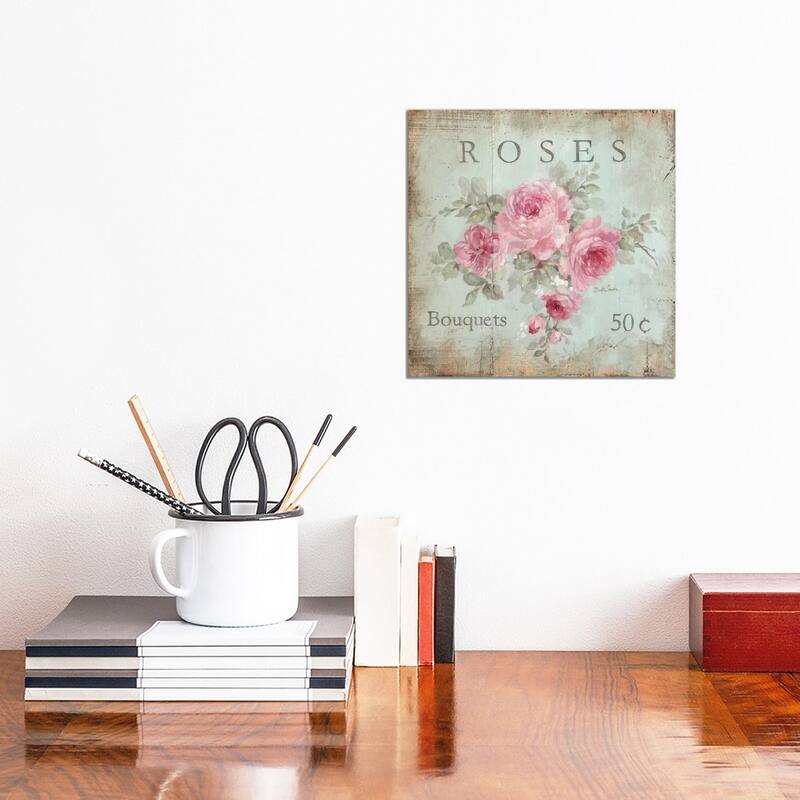 iCanvas "Rose Bouquets (50 Cents)" by Debi Coules Canvas Print - 12x12x0.75